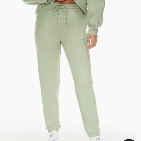 TNA Pants & Jumpsuits Tna Cozy Fleece By Aritzia Silver Sage Green